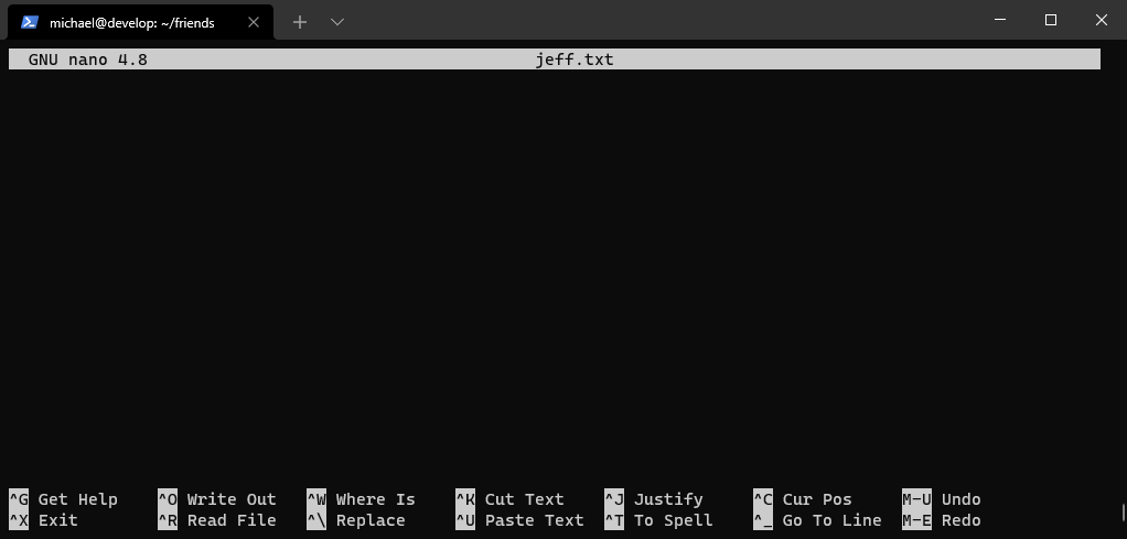nano jeff.txt
